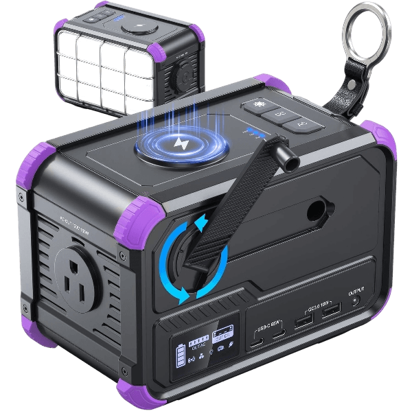 BROWEY C150 — 150W Portable Power Station, 153Wh with Hand Crank